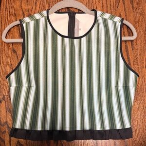 Clover Canyon Striped Crop Top